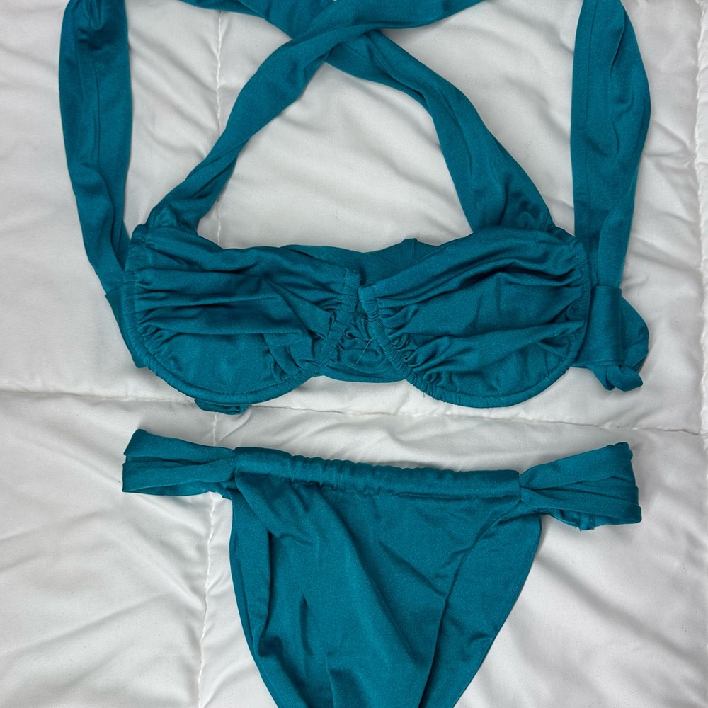 Luciana Teal Bikini Set iNAMORATA